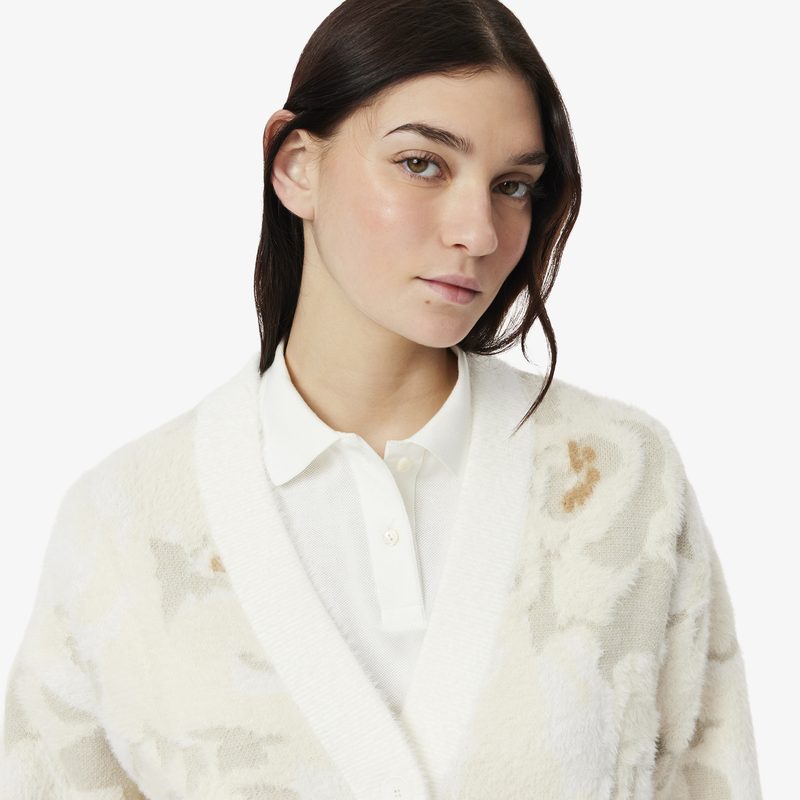 Женский кардиган Lacoste с цветочной вышивкой 3