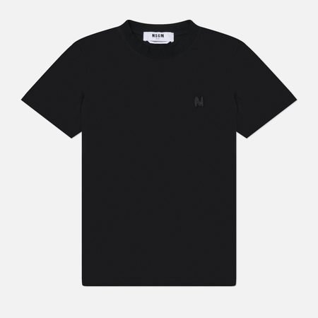 Женская футболка MSGM The M Wave, цвет чёрный