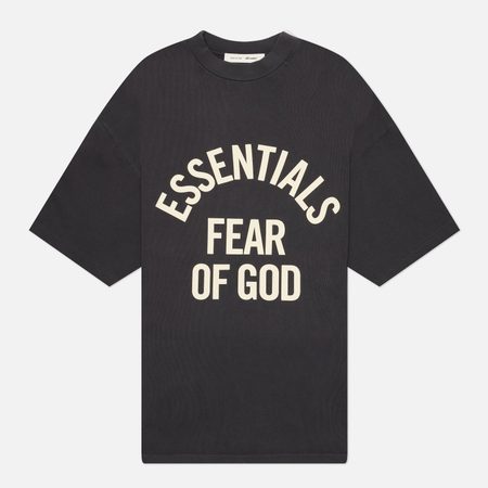Мужская футболка Fear of God ESSENTIALS Campus 90's, цвет чёрный