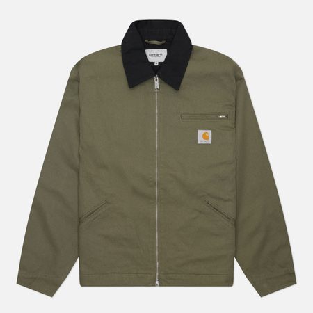 Мужская куртка ветровка Carhartt WIP OG Detroit, цвет оливковый