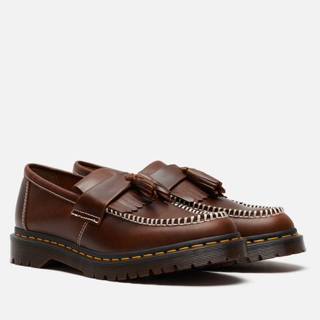 Мужские ботинки лоферы Dr. Martens Adrian Ben Orleans, цвет коричневый