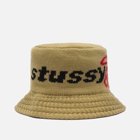Панама Stussy Knit Stussy Sport, цвет бежевый