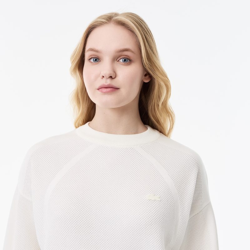 Женский свитер Lacoste из смеси хлопка 3