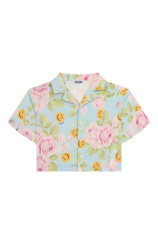 Рубашка из вискозы Moschino