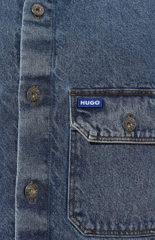 Джинсовая рубашка HUGO Blue 5