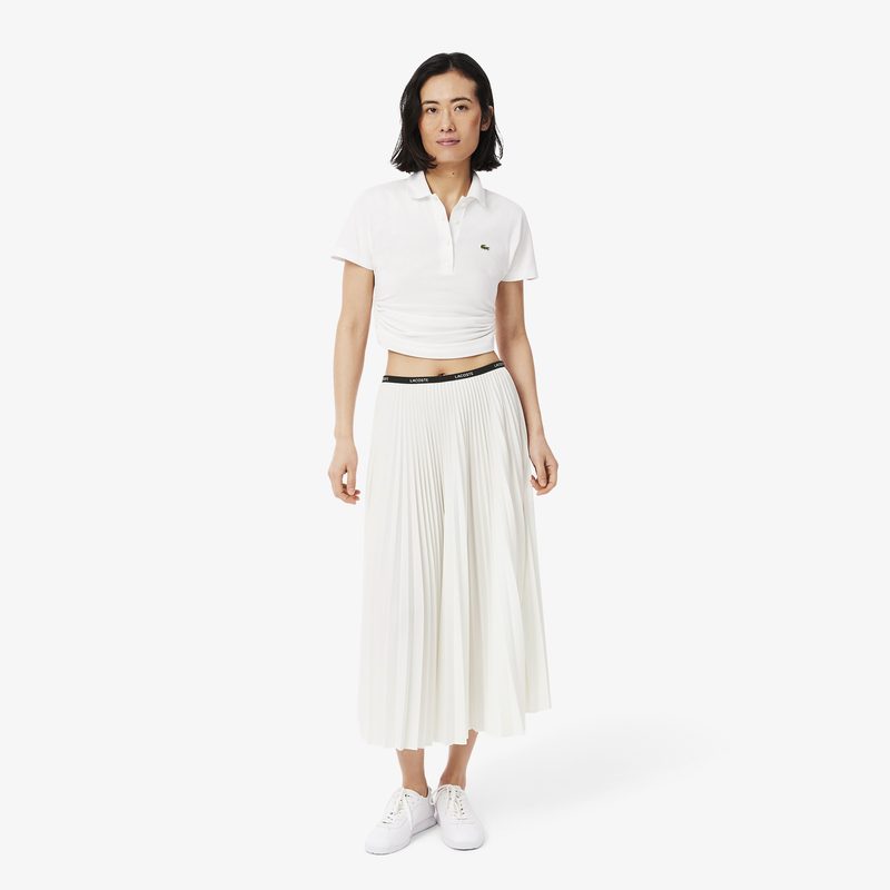 Длинная плиссированная юбка Lacoste с эластичной талией
