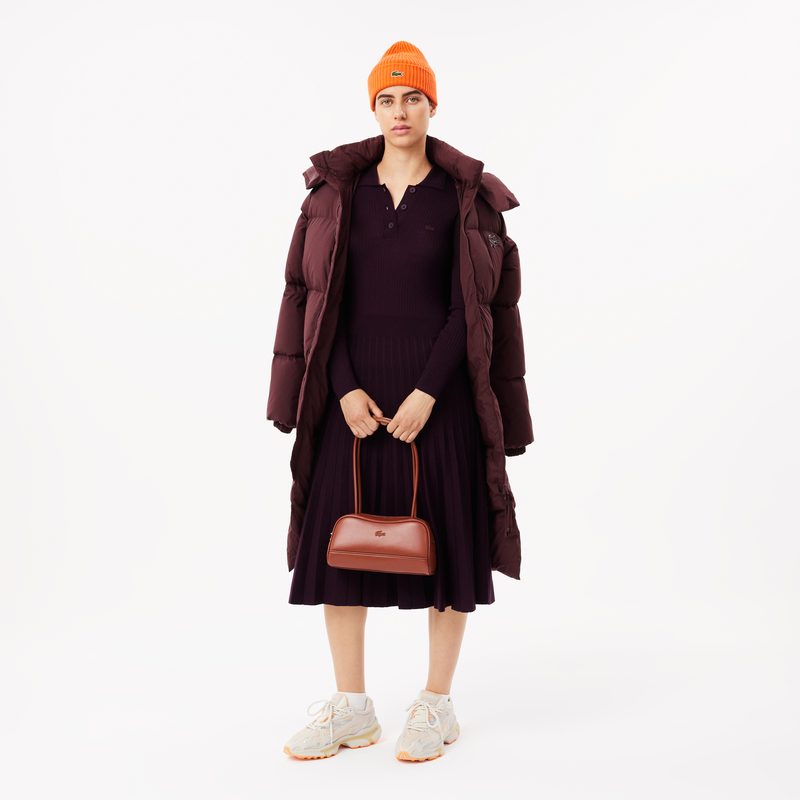 Женское шерстяное платье Lacoste с длинными рукавами 4