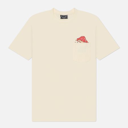 Мужская футболка RIPNDIP Funny Fungus Pocket, цвет бежевый