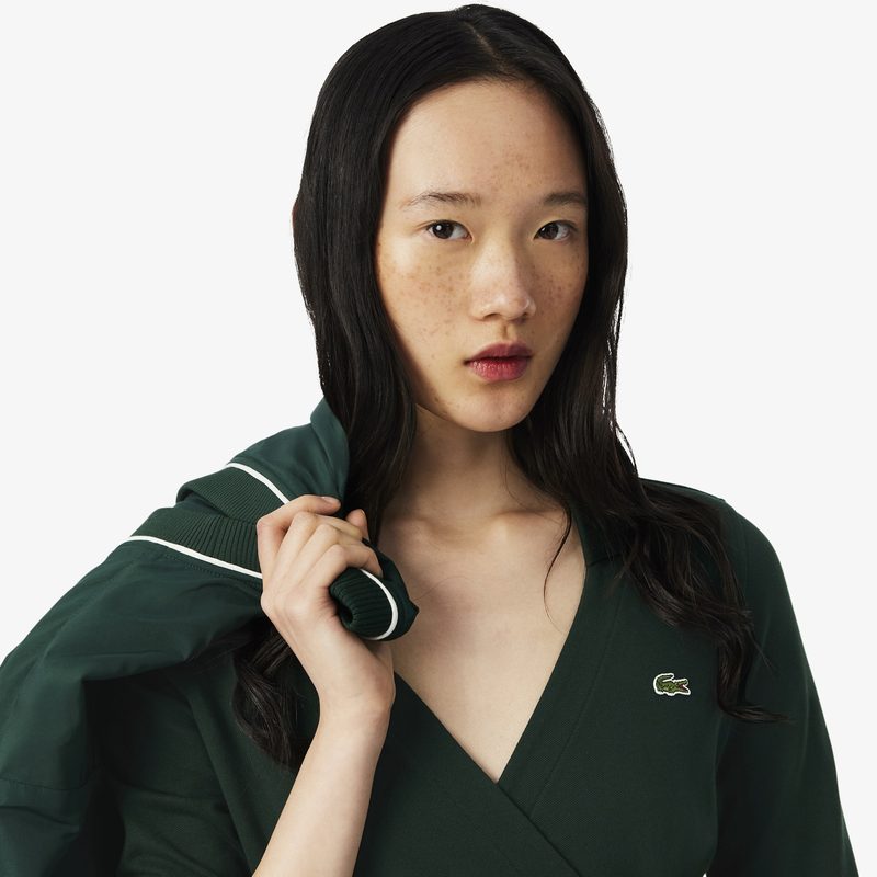 Эластичное хлопковое платье Lacoste 3