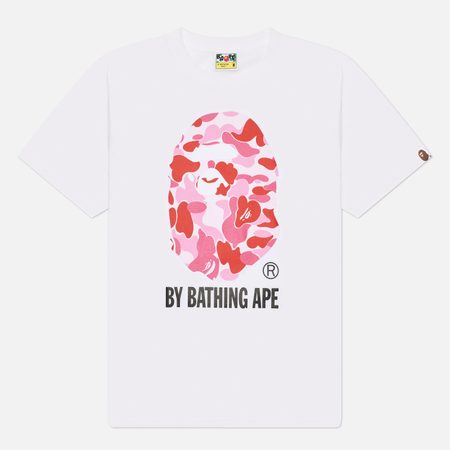 Мужская футболка A Bathing Ape ABC Camo By Bathing Ape, цвет белый