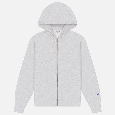 Мужская толстовка Champion Reverse Weave Pinnacle Fleece Zip Up Hoodie, цвет серый