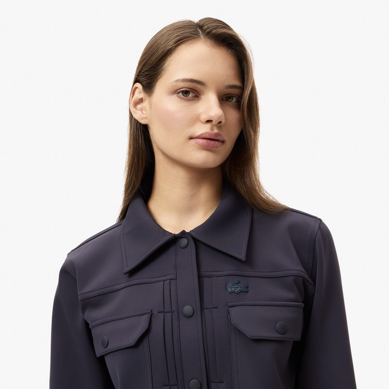 Женская короткая рубашка Lacoste с нагрудными карманами 3