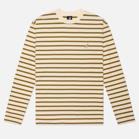 Мужской лонгслив Kangol Stripe, цвет бежевый