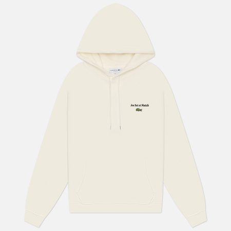 Мужская толстовка Lacoste Multi Print Fleece Hoodie, цвет белый
