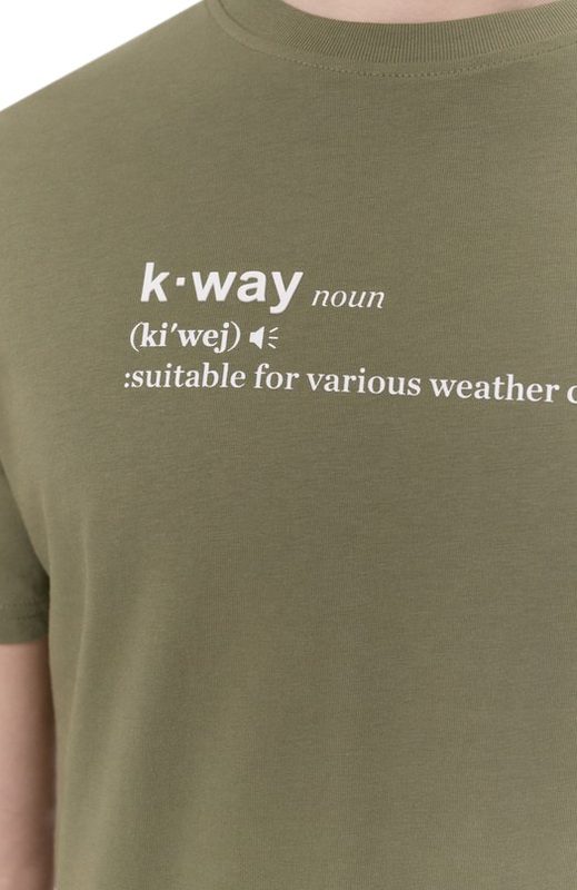 Хлопковая футболка K-Way 5