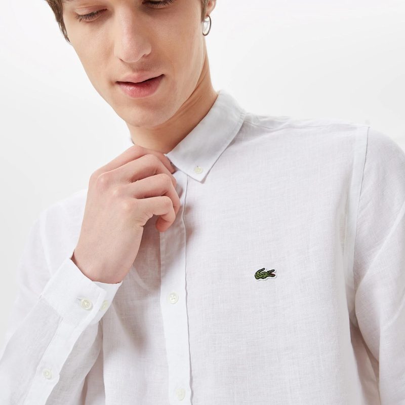 Мужская льняная рубашка Lacoste 5