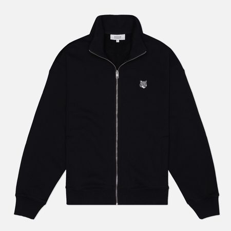 Мужская толстовка Maison Kitsune Fox Head Zipped Comfort, цвет чёрный