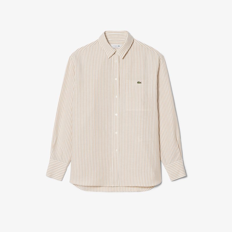 Женская рубашка Lacoste из льна 4
