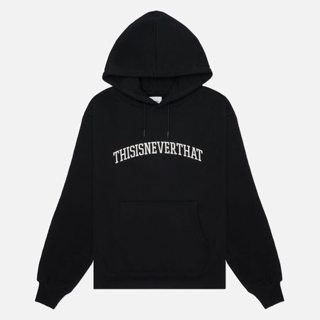 Мужская толстовка thisisneverthat Arch-Logo Regular Fit Hoodie, цвет чёрный