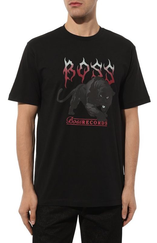Хлопковая футболка BOSS Orange 3