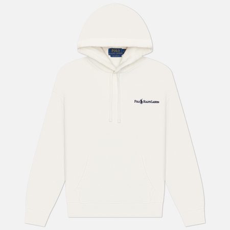 Мужская толстовка Polo Ralph Lauren The RL Heavyweight Fleece Hoodie, цвет белый