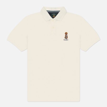 Мужское поло Hackett Heritage Harry Embroidery, цвет белый