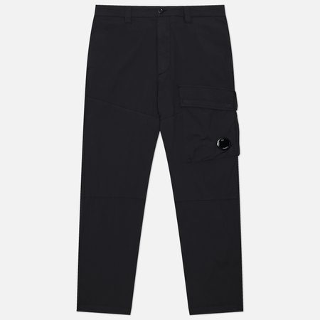 Мужские брюки C.P. Company 50 Fili Stretch Lens Cargo Regular Fit, цвет чёрный