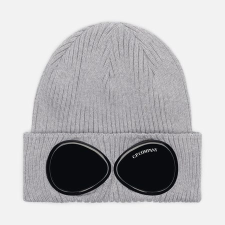 Шапка C.P. Company Cotton Goggle Lenses, цвет серый