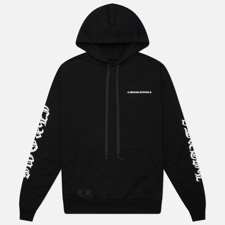 Мужская толстовка Chrome Hearts Cemetery Cross Tire Tracks Hoodie, цвет чёрный