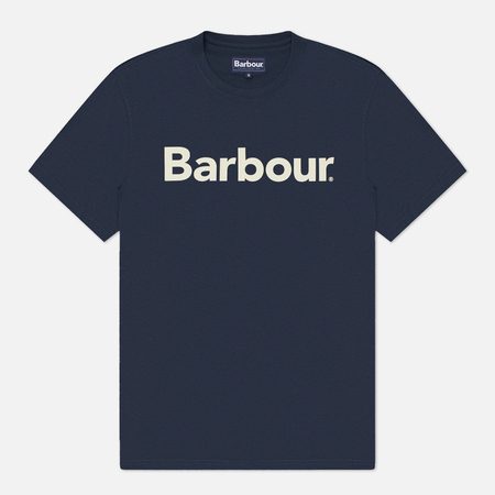 Мужская футболка Barbour Big Printed Logo, цвет синий