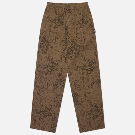 Мужские брюки Stussy Beach Cotton Twill, цвет оливковый