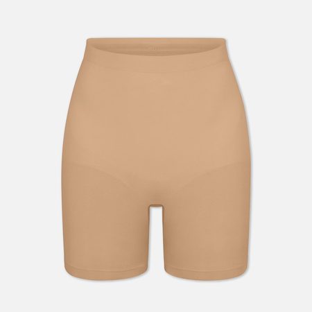 Женские шорты SKIMS Seamless Sculpt Mid Thigh, цвет бежевый