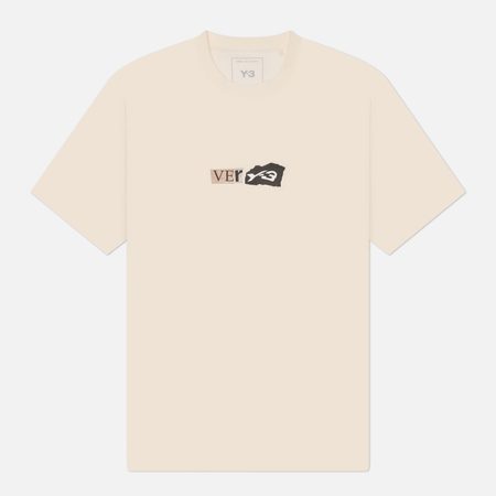 Мужская футболка Y-3 Very-3, цвет белый