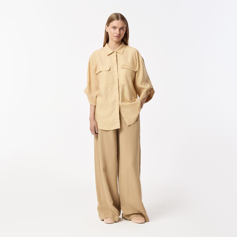 Женская рубашка Lacoste из тенселя 5