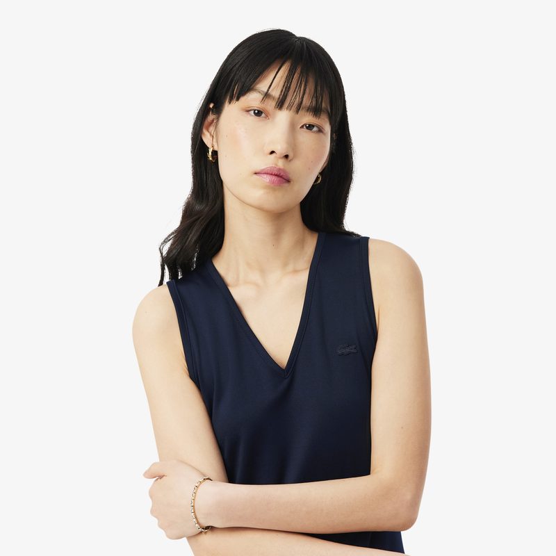 Платье Lacoste стандартного кроя с длинными рукавами и поясом 3