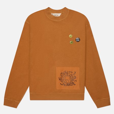 Мужская толстовка Brain Dead Gargoyle Crewneck, цвет оранжевый