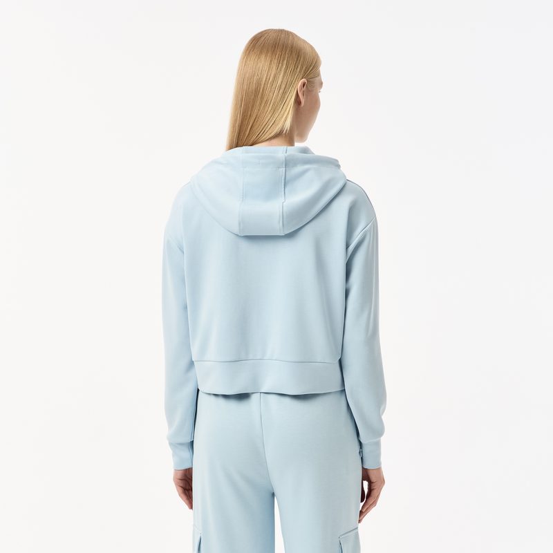 Женская короткая толстовка Lacoste с капюшоном 2