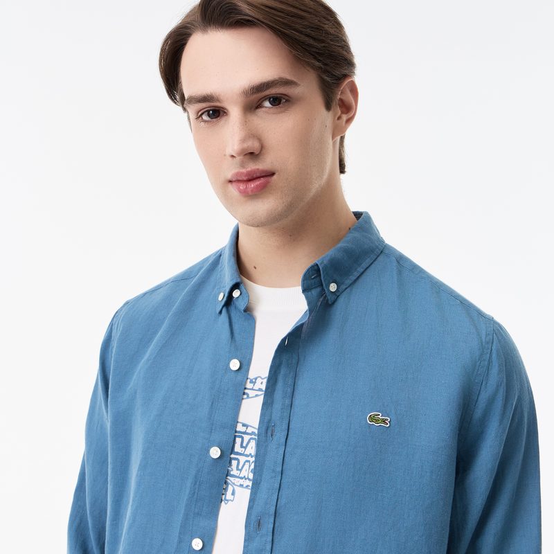 Мужская льняная рубашка Lacoste 3