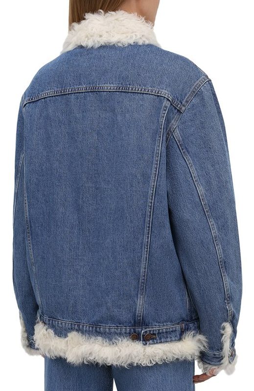 Джинсовая куртка с подкладкой из овчины Forte Dei Marmi Couture 4