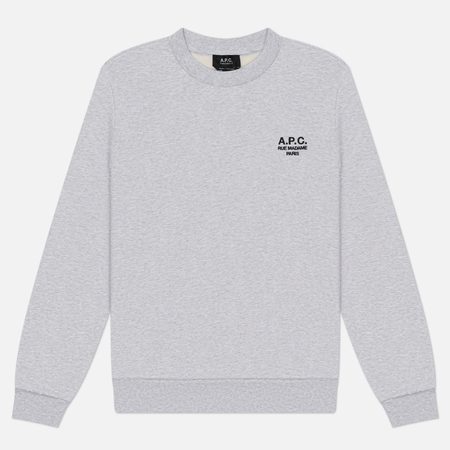 Мужская толстовка A.P.C. Standard Rue Madame GOTS, цвет серый