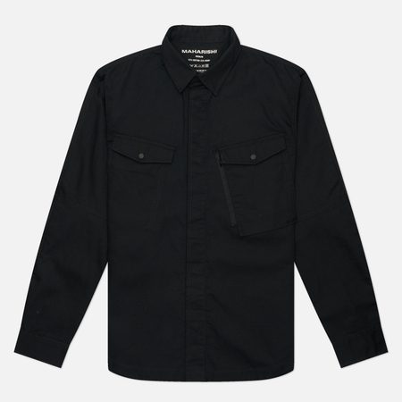 Мужская рубашка maharishi WR Hemp Custom, цвет чёрный