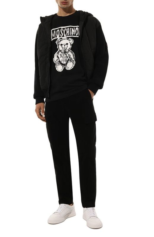 Хлопковая футболка Moschino 2