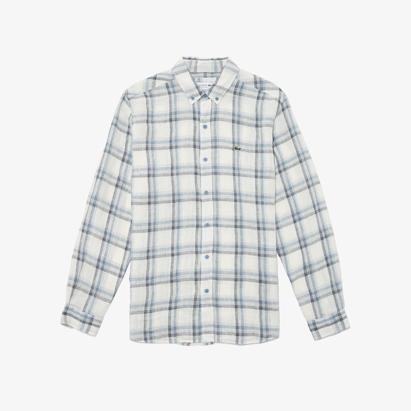 Мужская рубашка Lacoste из льна 4