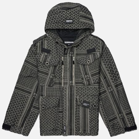 Мужская демисезонная куртка Neighborhood JQ Shemagh Smock, цвет чёрный
