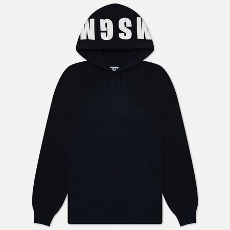 Мужская толстовка MSGM MSGM Maxilogo Print Hoodie, цвет чёрный
