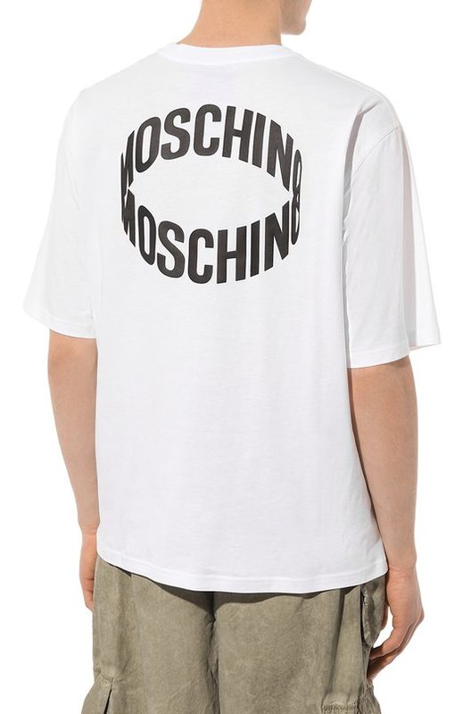 Хлопковая футболка Moschino 4