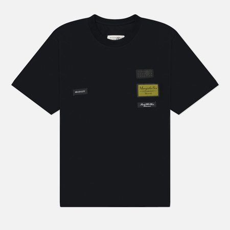 Мужская футболка Maison Margiela MM6 Label Patch, цвет чёрный