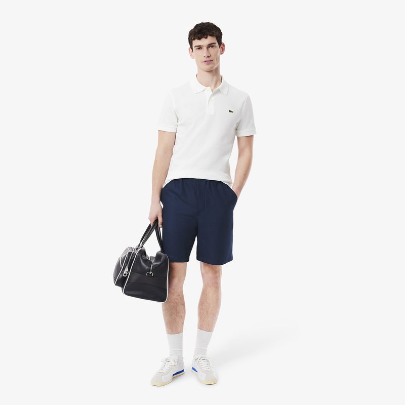Мужские шорты Lacoste из смеси льна и вискозы