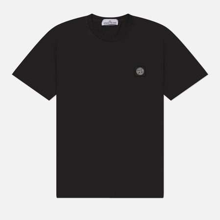 Мужская футболка Stone Island 60/2 Cotton Jersey Regular, цвет чёрный