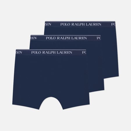 Комплект мужских трусов Polo Ralph Lauren BCI Cotton/Elastane Boxer Brief 3-Pack, цвет синий